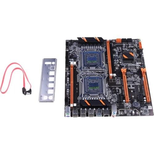 X79 Dual CPU LGA2011 Motherboard E5 DDR3 1866/1600/1333/1066MHz Desktop Computer Mainboard M.2 Interface SATA USB 3.0