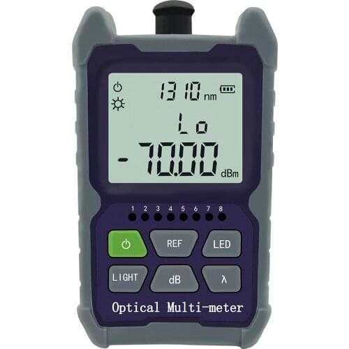 Mini Fiber Optical Power Meter FC/SC/ST universal interface 8 wavelengths -70 - +6 & -50 ~ +26 dBm