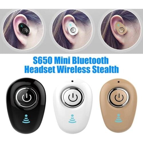 Mini Invisible Ture Wireless Earphone Noise Cancelling Bluetooth-compatible Handsfree Stereo Headset TWS Earbud With Microphone