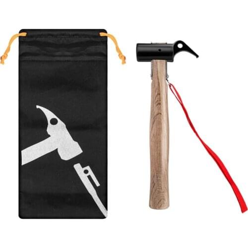Long handle Nail Hammer High-carbon steel Hammer head with Wood handle for repair household Nail cutter Claw Hammer Storage bag