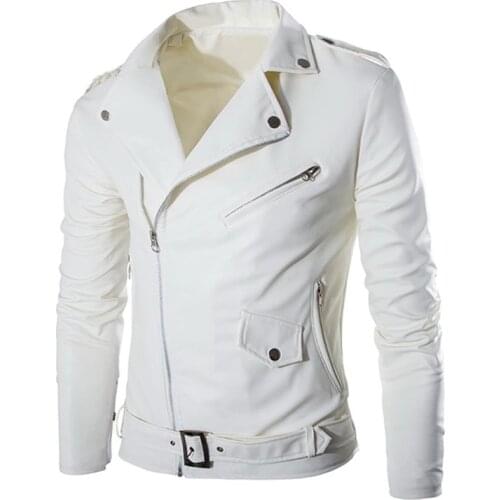 Autumn Mens PU Leather Jacket For Men Fitness Fashion Male Suede Jacket Casual Coat Male Clothing