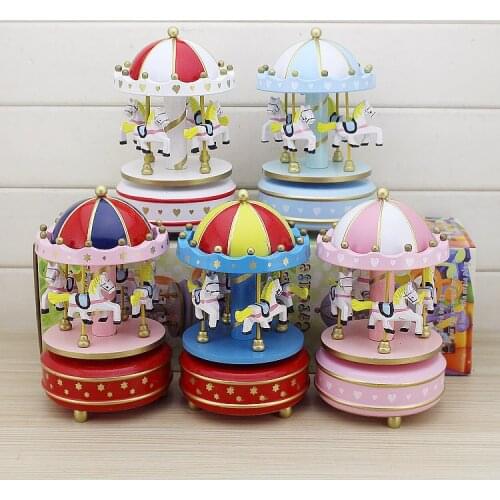 The new music box a carousel Music box A birthday present The city of the sky