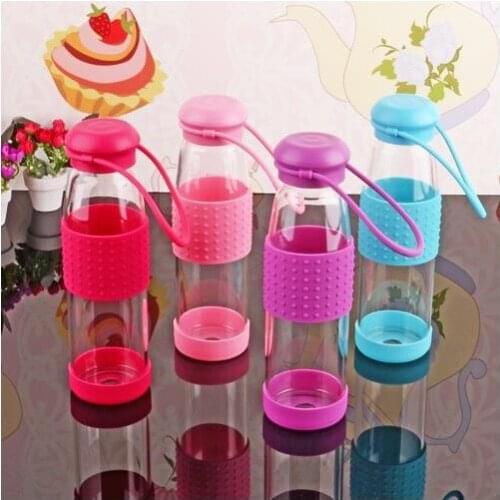 New 2021 Kosova Glass Silicone Flask 500Ml Blue термос стеклянная колба термокружка 스타벅스 thermos термос для чая 1 литр