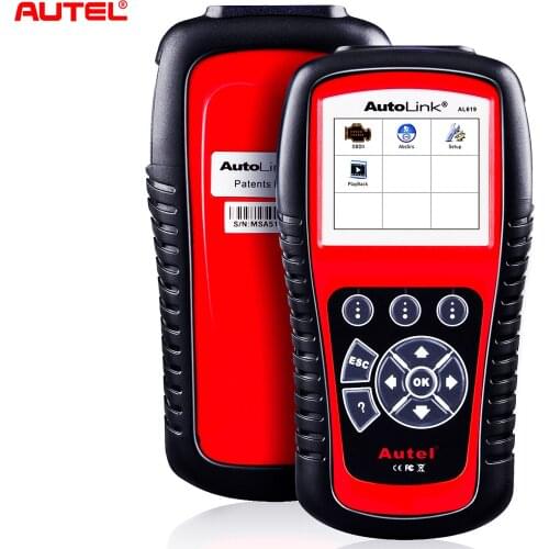 Original Autel autolink AL619 OBD2 Scanner Car Diagnostic Tool Engine ABS SRS Auto Code Reader Scanner Automotive Tool For Cars