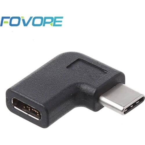 90 Degree Right Angle USB 3.1 Type C Male To Female USB-C Converter Adapter