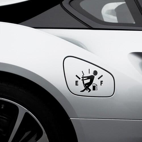 Personalized Little People Fueling Oil Gauge Car Sticker for peugeot 407 mini cooper r56 mazda cx-3 ford fiesta clio 4 mini co
