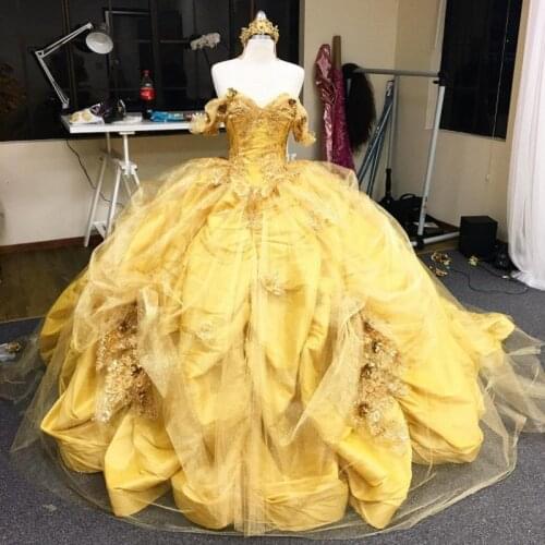 Celebrity Prom Gowns Princess Quinceanera Dresses Off Shoulder Corset Sweet 16 Dress 2021 vestidos de 15 años
