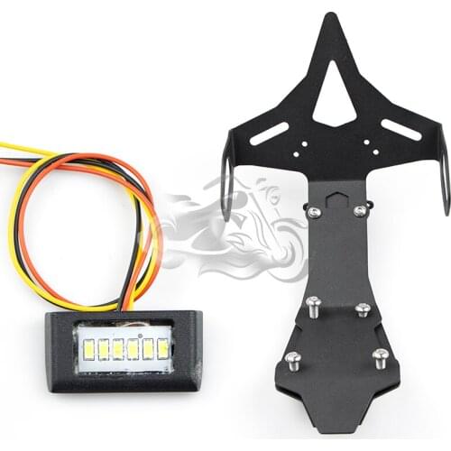 Fit For KAWASAKI NINJA ZX-10R 2016 - 2021 Motorcycle License Plate Holder Light Frame Bracket 2020 2019 2018 2017 ZX 10R ZX10R