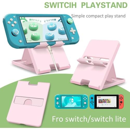 Portable Nintend Switch Game Console Stand For Nintendo Switch Phone Pad Purple Holder NS Bracket Adjustable Travel Accessories