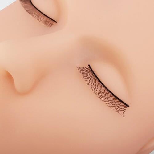 Practice False Eyelash Lash Training Mannequin Flat Head Practice Make Up Eyelash Eye Lashes Extensions