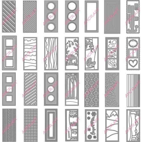 Long Rectangular Frame Series Metal Cutting Dies for DIY Scrapbooking Photo Album Decorative Embossing Crafts Die 2021