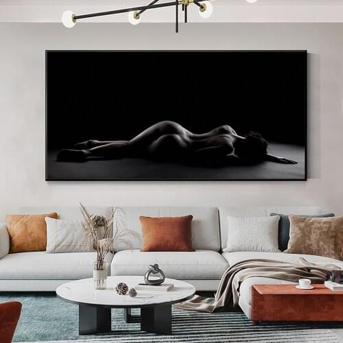 Modern Nude Art Posters and Prints Sexy Woman Canvas Painting Body Art Decorative Painting Living Room Wall Picture Home Decor