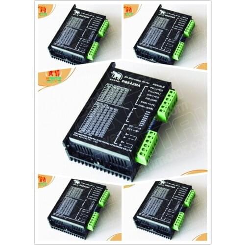 [USA FOR FREE] Wantai 5PCS Stepper Motor Driver DQ860MA 80V 7.8A 256micro CNC Router Mill Cut Engraving Grind Foam Embroidery