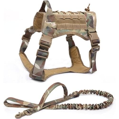 Tactical Dog Clothing 1000D Nylon Tactical Dog Clothing Waterproof Outdoor Dog Vest Outdoor Camouflage Tactical Dog Vest