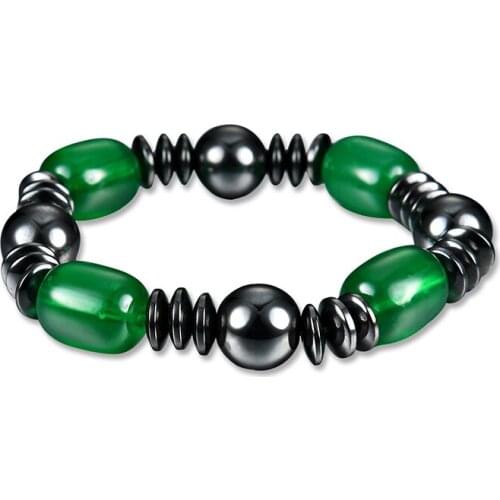 Therapy Bracelet Magnetic Beaded Bracelet Black Gallstone Pain Relief Slimming Bracelet For Women gift