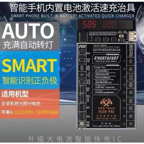 W209 PRO 2in1 For iPhone 4-8Plus XR XS 11 PRO MAX Samsung Xiaomi Battery Tester Charger Charging Activation Circuit Board Test