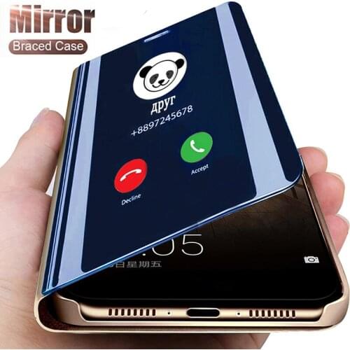 Smart Mirror Phone Case For Xiaomi Redmi Note 9 9s 8 7 Pro 8T 9A 9C 8A 7A Mi 10T Note 10 9 SE Lite A2 6X X3 NFC F1 F2 Pro Cover