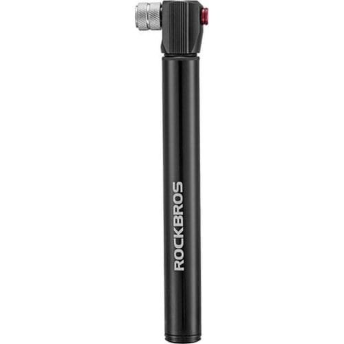 Bicycle Pump ROCKBROS Electric Mini Aluminum Alloy Mountain Road Bike Pump Household Car Portable High Pressure Bicycle Inflator