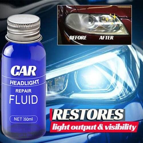 30ML Car Headlight Liquid Repair Anti-Scratch and Maintenance Repair Headlight Polishing Car Lens Cleaner Restoration