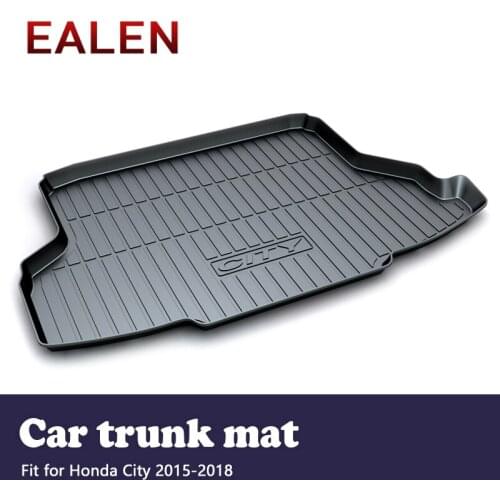 EALEN For Honda City 2015 2016 2017 2018 Styling Boot Liner Waterproof Anti-slip mat Accessories 1Set Car Cargo rear trunk mat