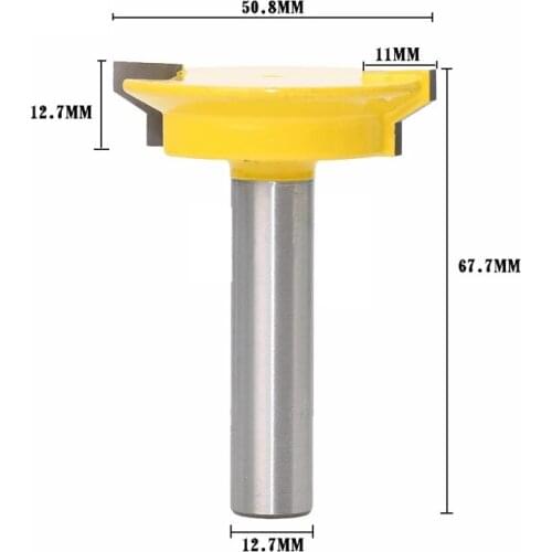 12mm 1/2 Straight Drawer Molding Router Bit Drawer Lock Tenon Knife Plug Wood Milling Cutter Door Woodworking Tool MC03005