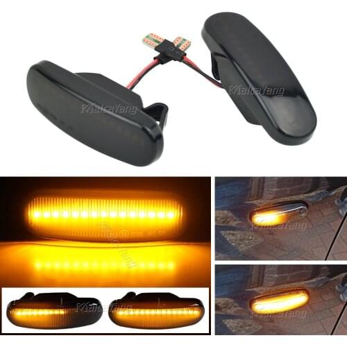 Dynamic LED Side Marker Light Repeater Lamp 2Pcs For Fiat Abarth Punto Grande Panda 199 Doblo Fiorino 3 Idea 350 Linea 323 110