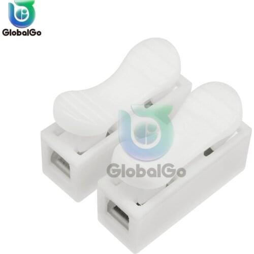 20pcs/Lot CH-2 Mini Fast Wire Connector Universal Wiring Cable Connectors Push-In Terminal Led light