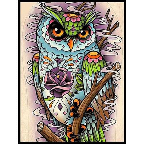 30x40 Diy Diamond Painting 5d for Home Decor , Living Room Decoration ，Owl