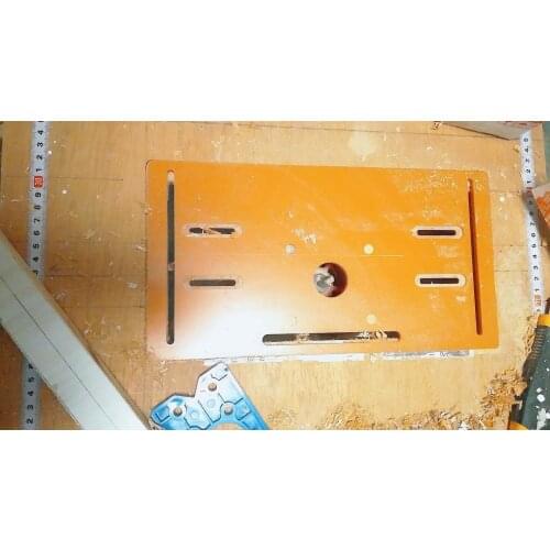 Woodworking cutting machine bottom plate positioning backer accessories wood marble machine saw cutting board artifact base