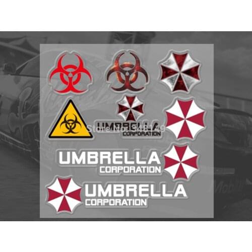 Aliauto Car accesssories Umbrella Corporation Car Sticker And Decal For Ford focus VW golf Skoda Kia Mazda Toyota Opel Peugeot