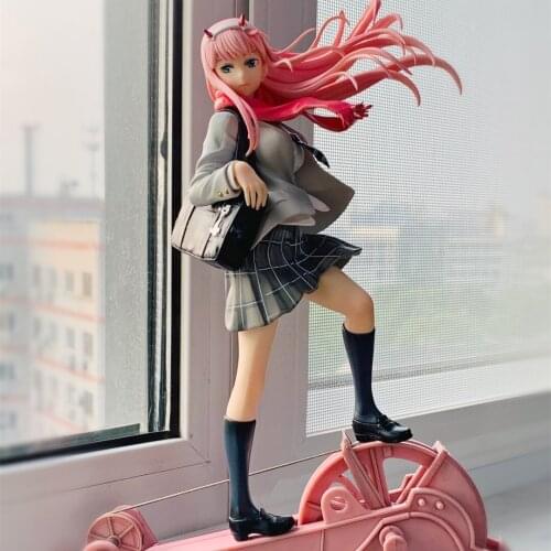 DARLING in the FRANXX Student uniform Plaid mini skirt Zero Two 02 action figure Collection Model Figurines