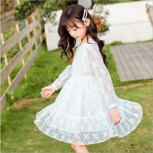 6-14y girls princess dress fashion high-grade children dresses cute girl lace dresses wholesale Childrens clothes 5pcs/lot