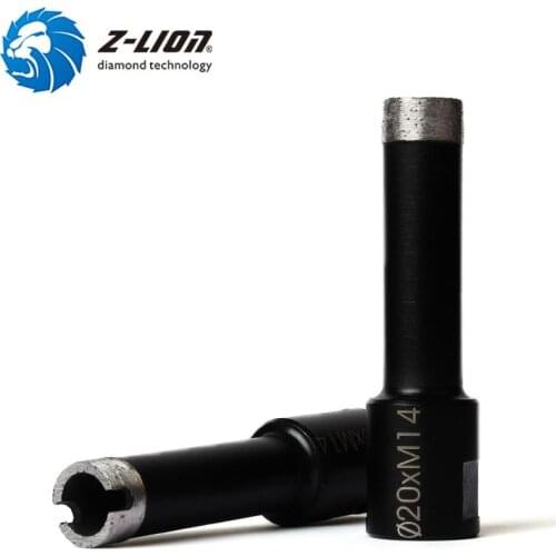 Z-LION 1pc Diamond Core Bit M14 20mm Diameter Hole Saw Diamond Abrasive Power Tool For Stone Granite Marble Wet Use Drilling Bit