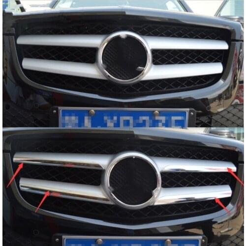 For Mercedes-Benz GLK-Class GLK300/260 2013-2015 ABS chrome-plated middle mesh bright strip Middle mesh decorative bright strip