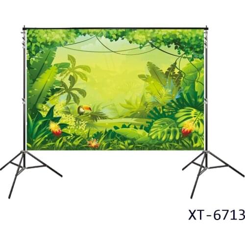 Rainforest Animals Cartoon Cartoon Backdrops Woodland Background Jungle Birthday Party Banner Photography Studio Photo Backdrop