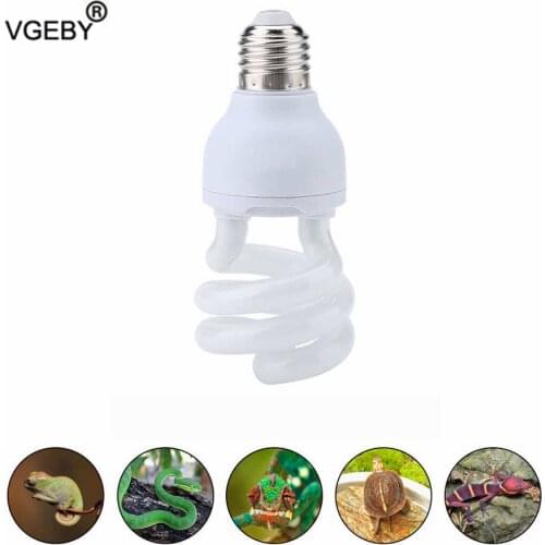 Reptile UVB 5.0 10.0 Lamp Bulb For Turtle Lizard Snake Lguanas Heat Calcium Lamp Bulb Energy Saving Light Reptile Succulent E27