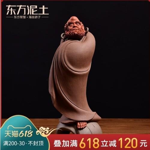 East mud dehua ceramic dharma furnishing articles home sitting room zen violet arenaceous wine cabinet TV ark adornment