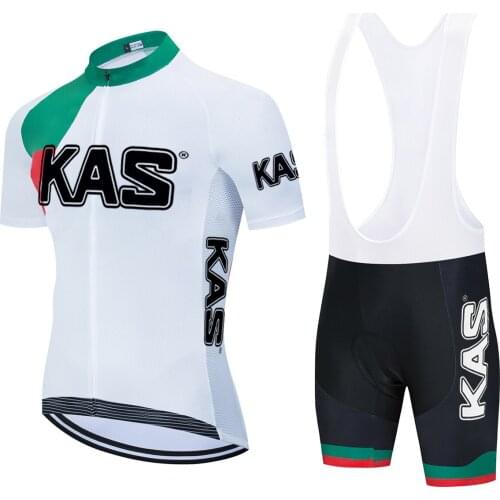 KAS 2021 Cycling Jersey Set Team Tenue Cyclisme Homme Clothes Summer Mountain Bicycle Clothing Mens Sports Cycling Set 20D