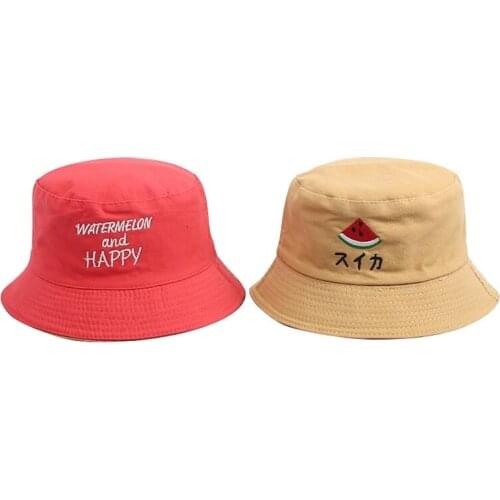 Bucket Hat Men Women Summer Bucket Cap Banana Print Hat Hip Hop Fishing Fisherman Hat