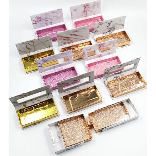 5D False Eyelashes 5 PCS Lash Boxes Packaging 3D Mink Lashes Bulk Makeup Collectible Eyelashes Cases Magnetic Box Wholesale