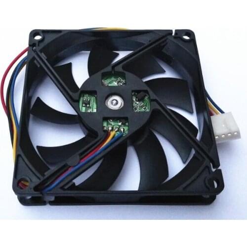 New 80158CM 1.5CM 12V 0.16A Double Ball 3-Line Silent 4-Line Speed Regulating Thin Box Fan