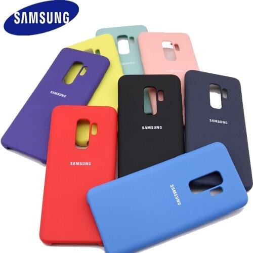 Samsung Galaxy S9 Plus Original Liquid Silicone Phone Case Silky Soft-Touch Shell Phone Cover For samsung S8 S9 S10 Plus case