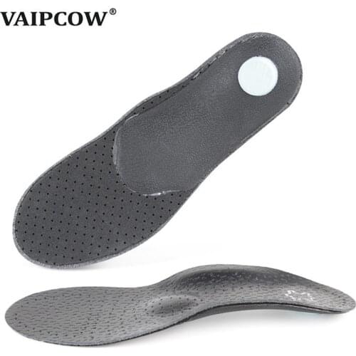 High Quality Leather Orthotic Insole For Flat Feet Arch Support 25mm Orthopedic Shoes Sole Insoles For Men And Women