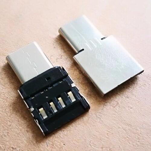 10pcs USB3.1 type-C to USB OTG adapter for Xiaomi Huawei data cable mobile phone tablet connection converter