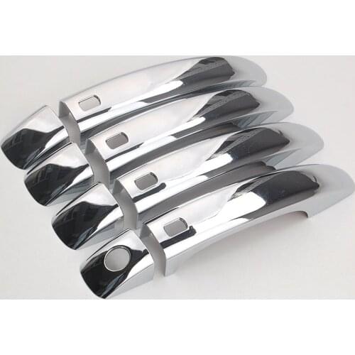 Fit For Audi Q3 q3 2012-2015 Chrome molding Trim Door Handle Cover Smart Key Hole