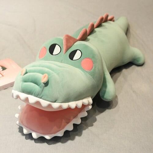 75/95Cm Stuffed Crocodile Decor Pillow Plush Toy Simulation Crocodile Dolls Kawaii Ceative Pillow for Children Xmas Gifts