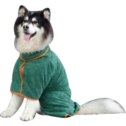 Pet Supplies Quick-drying Big Dog Bath Towels Golden Retriever Husky Absorbent Pet Bathrobes