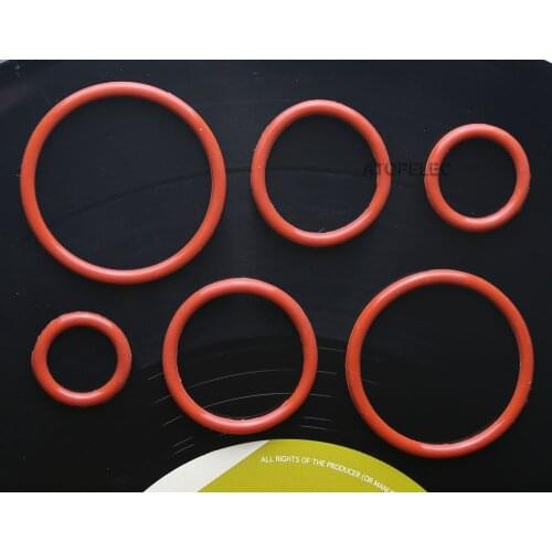 10pcs 22mm/24mm/32mm/36mm/42mm/48mm Vacuum Tube Damper Silicone Ring Fit 12AX7 6SN7 EL34 300B KT88 for Amplifier AMP
