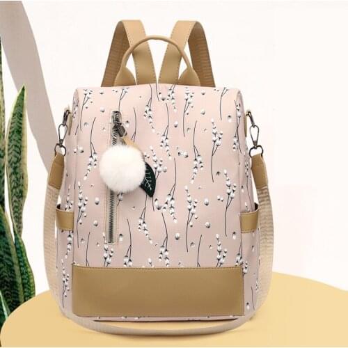 Floral Backpack for Women Waterproof Oxford Bagpack Ladies Anti Theft Travel Rucksack 2021 New Female Multifunctional Backpacks