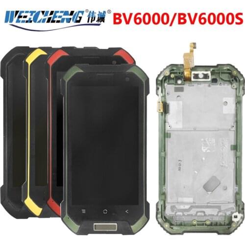4.7 inch For Original Blackview BV6000 BV6000S LCD Screen Display+Touch Screen Digitizer Sensor Assembly Replacement With Frame